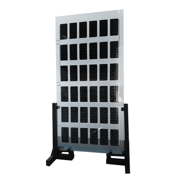 Transparent BIPV glass curtain wall