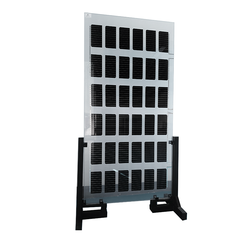 Transparent BIPV glass curtain wall